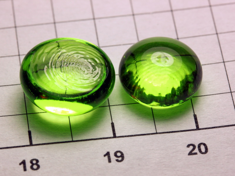 Praseodymium 3+ doped optical glass bead NEW!