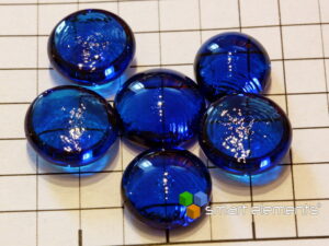 Schöne Wolfram dotierte Glasperle NEU!