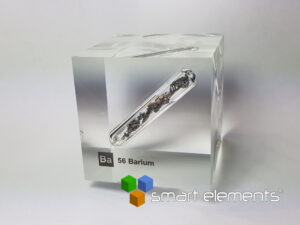 Acrylic Element cube - Barium Ba - 50mm