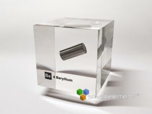Acrylic Element cube - Beryllium Be - 50mm