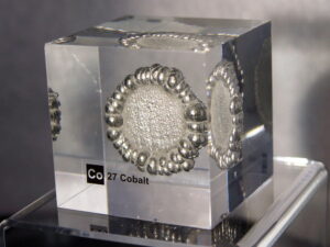 Acrylic Element cube - Cobalt Co - 50mm