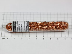 Pure copper granules 3mm- 99,99% purity under Argon 50 grams