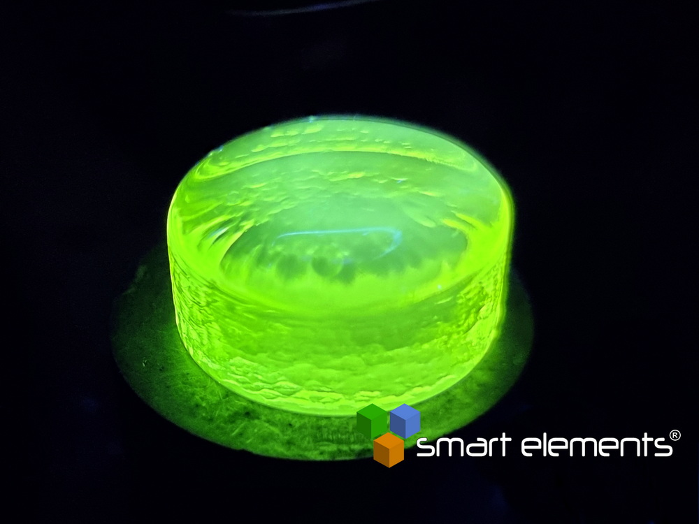 Dysprosium potassium phosphate glass ingot - strongly magnetic and fluorescent