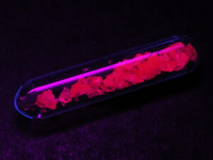 Europium Sulfate Eu2(SO4)3 -  crystals in mini-ampoule