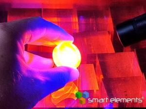 Super luminescent Europium phosphate glass ingot - Eu3+ 17mol% NEW!