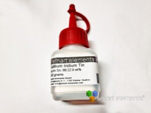 Gallium Indium Tin eutectic, 99.99% - liquid Metal 300 grams in dropper bottle