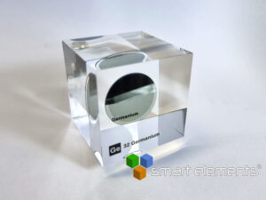 Acrylic Element cube - Germanium disc Ge - 50mm