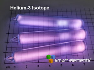 Helium-3 Isotope discharge tube 70mm - NEW