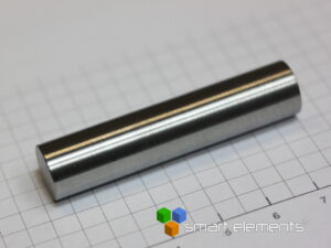 High purity hafnium metal rod >50mm length - 11.5mm diameter