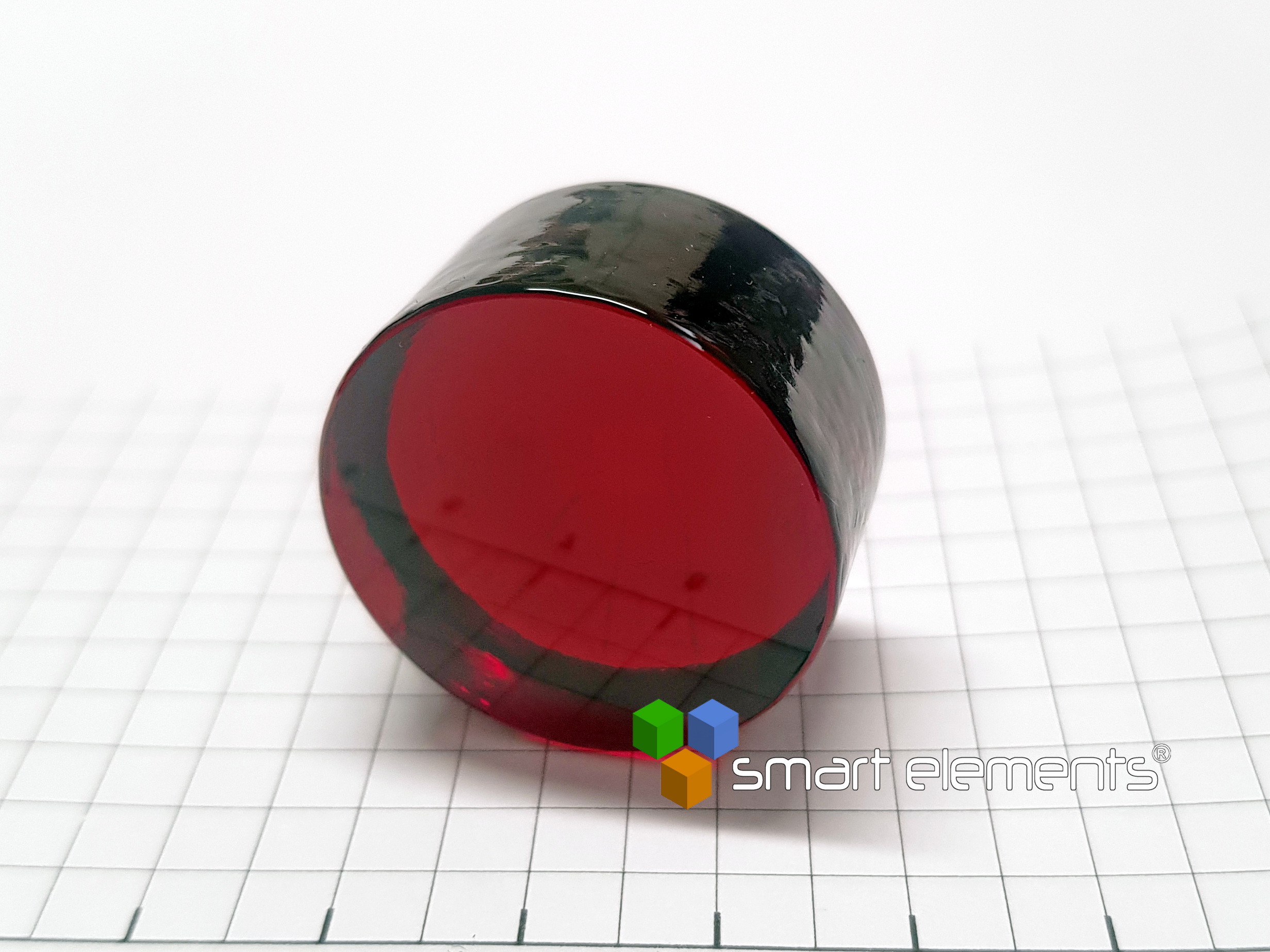 New Hafnium + Sulfur doped red borate glass ingot