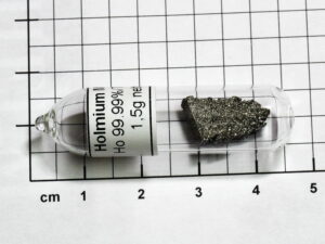 Holmium Metal sublimed 99,99% purity in ampoule under argon!