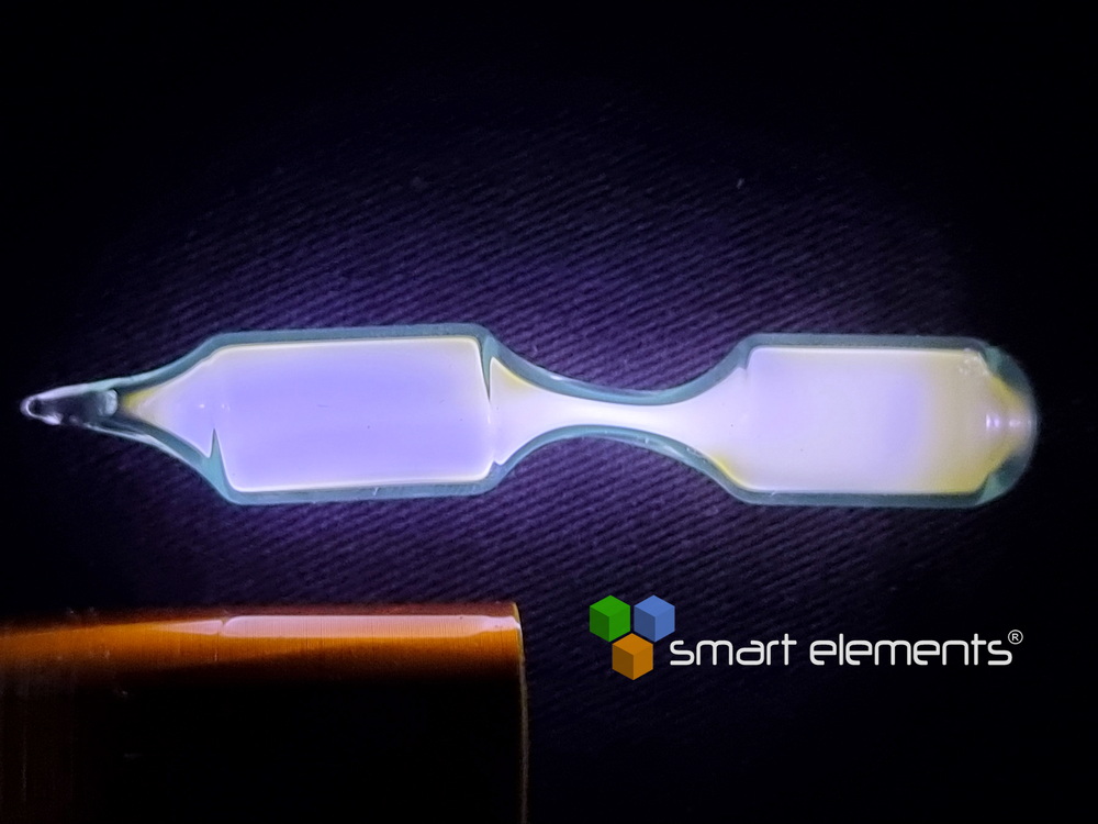 Iodine spectrum discharge tube - tesla coil optimized 70 - 75 mm - NEW