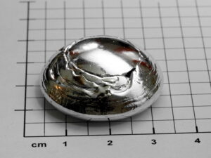 Nice Indium Metal hemisphere  99,99% min.  -  50 grams