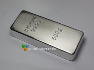 Indium metal bullion ingot 99.995% purity -  500 grams