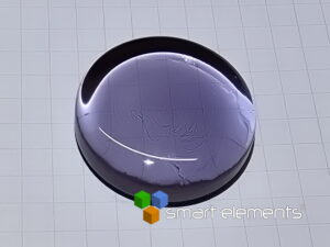 Europium doped Potassium Niobium phosphate glass ingot - Eu2O3 8mol% NEW!