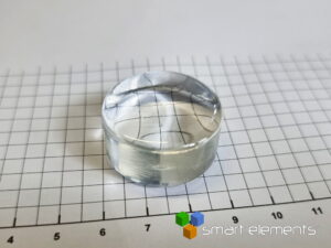 Large Lutetium potassium phosphate glass ingot - 17mol% Lu2O3