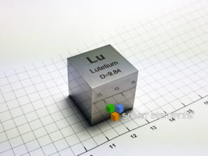 Big Lutetium precision density cube 10 cm3 - 99g