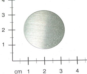 High purity molybdenum disc ? 1 inch x 0.5mm - 99.95% purity