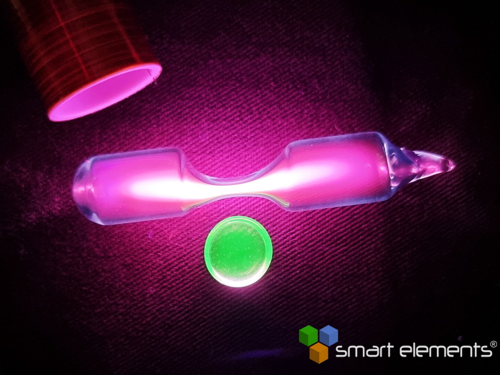 Nitrogen gas spectrum discharge tube - tesla coil optimized 70 - 75 mm - NEW - Image 2