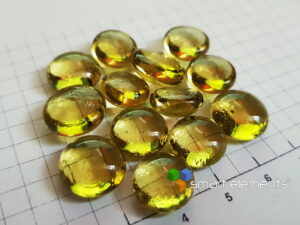 Iron 2+ doped Sodium Lanthanum borate glass bead NEW