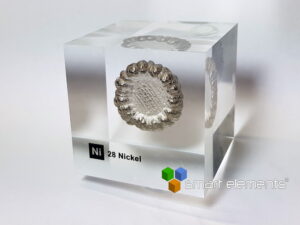 Acrylic Element cube - Nickel Ni - 50mm
