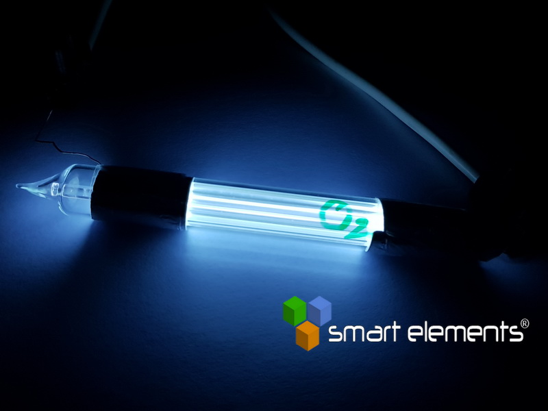 Super bright Oxygen spectrum discharge tube 100mm - NEW