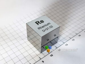 Big Rhenium density cube 10 cm3 - Extremely heavy - NEW!
