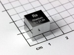 RHENIUM precision density cube 10mm - 21.04g