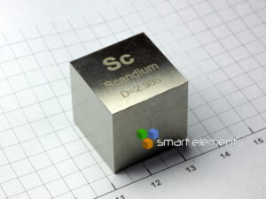 Big Scandium metal precision density cube 10 cm3 - 29.9g