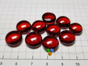 Selenium doped optical barium borate glass beads