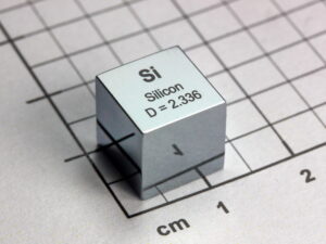 Silicon - precision density cube - monocrystalline - 10mm - 2.33g