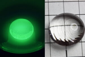 Terbium 3+  doped glass bead NEW!