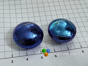 High purity Titanium Metal melted bead - 13.5 - 13.8g Anodized